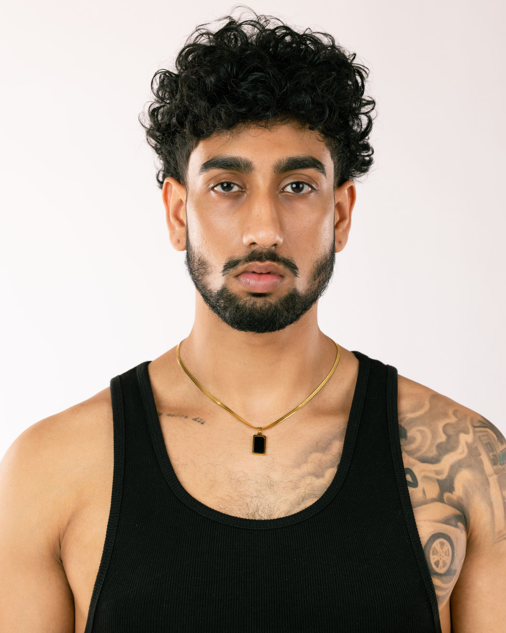 ACE — Black Pendant Necklace