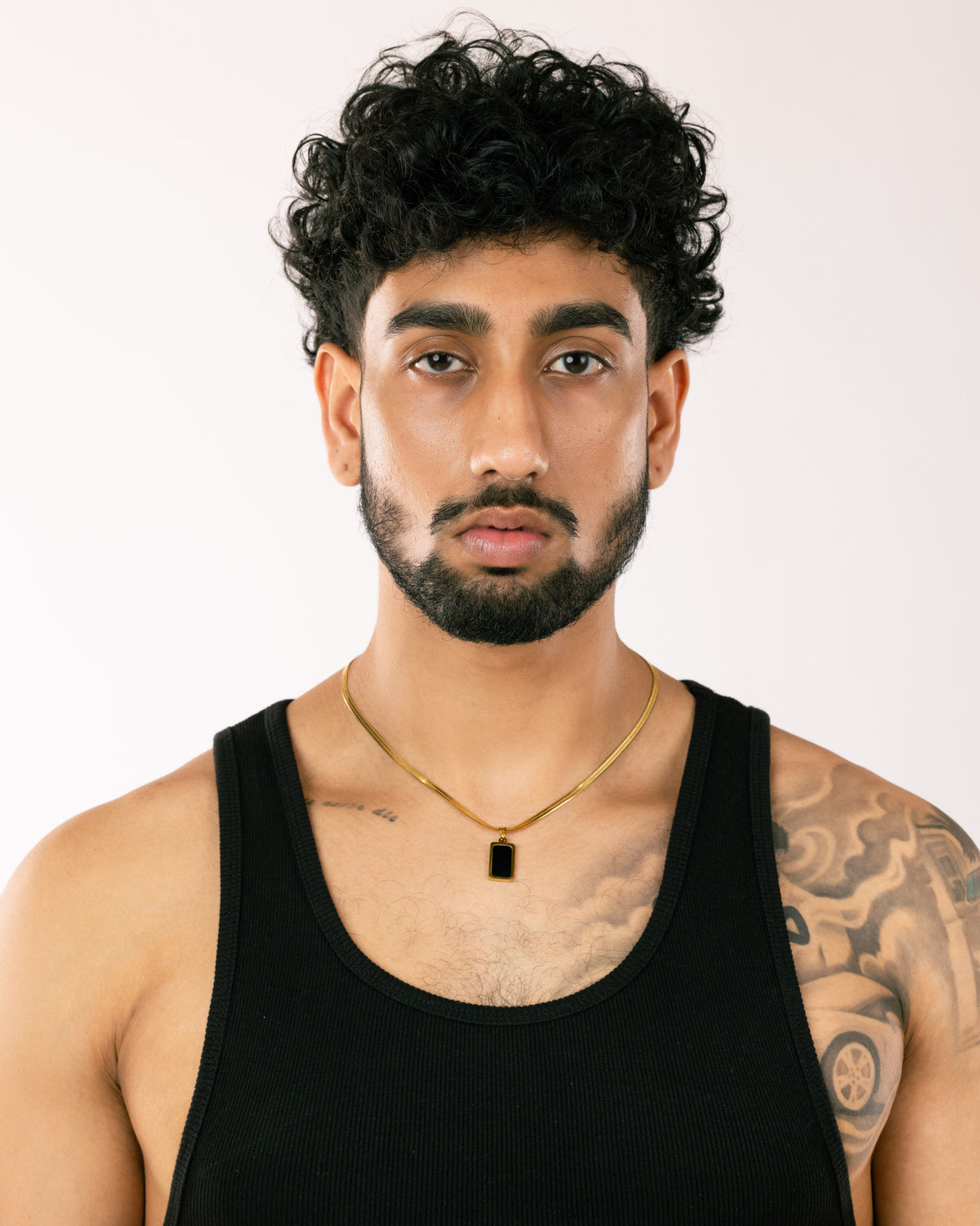 ACE — Black Pendant Necklace