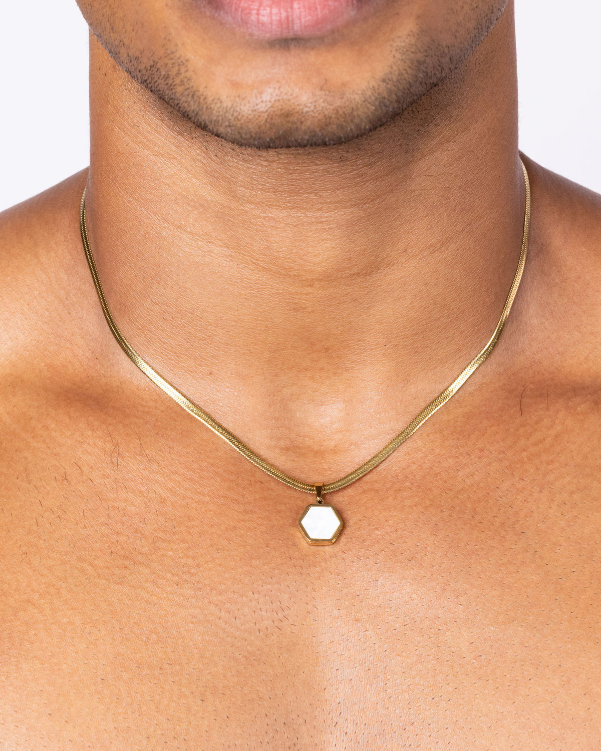 ECLIPSE — Hexagon Pendant Necklace