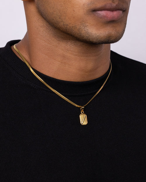 CREST — Gold Pendant Necklace
