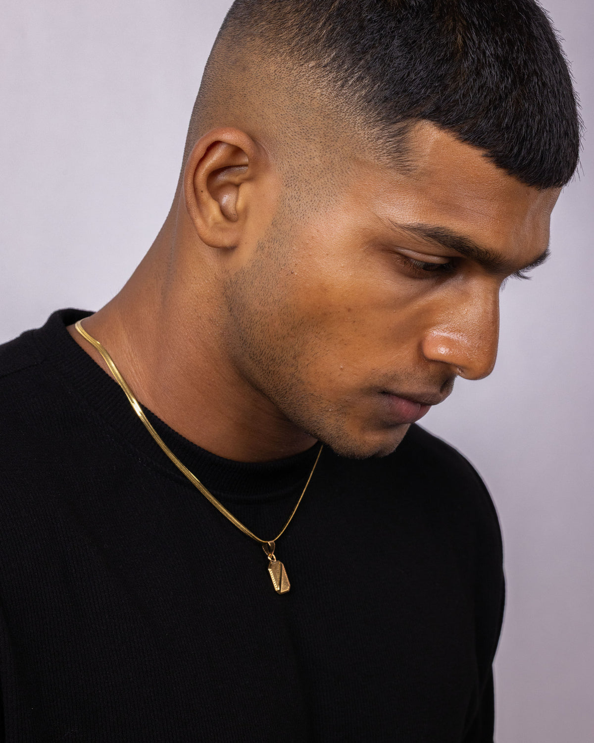 CREST — Gold Pendant Necklace