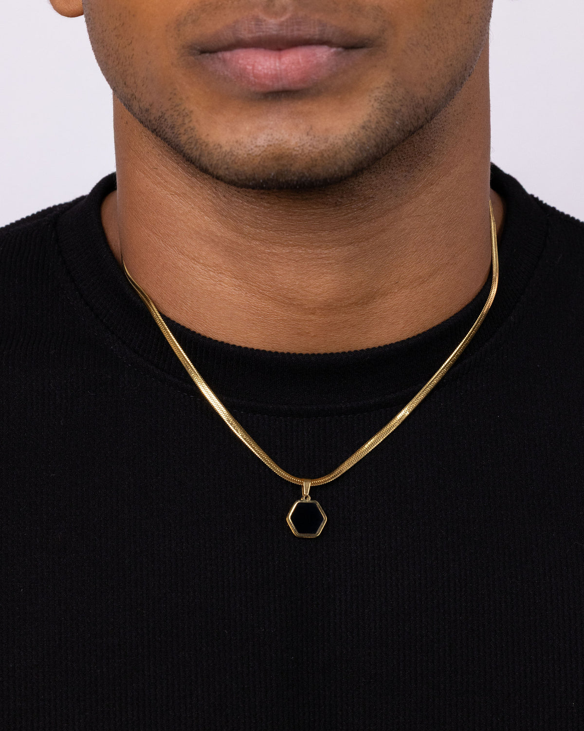 ECLIPSE — Hexagon Pendant Necklace
