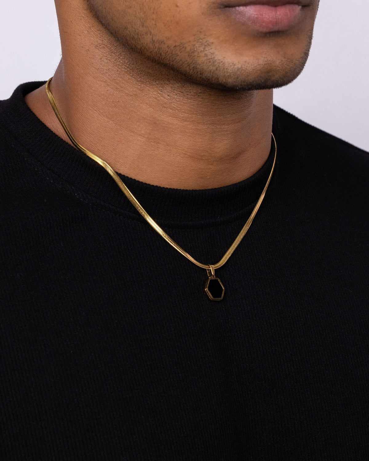 ECLIPSE — Hexagon Pendant Necklace