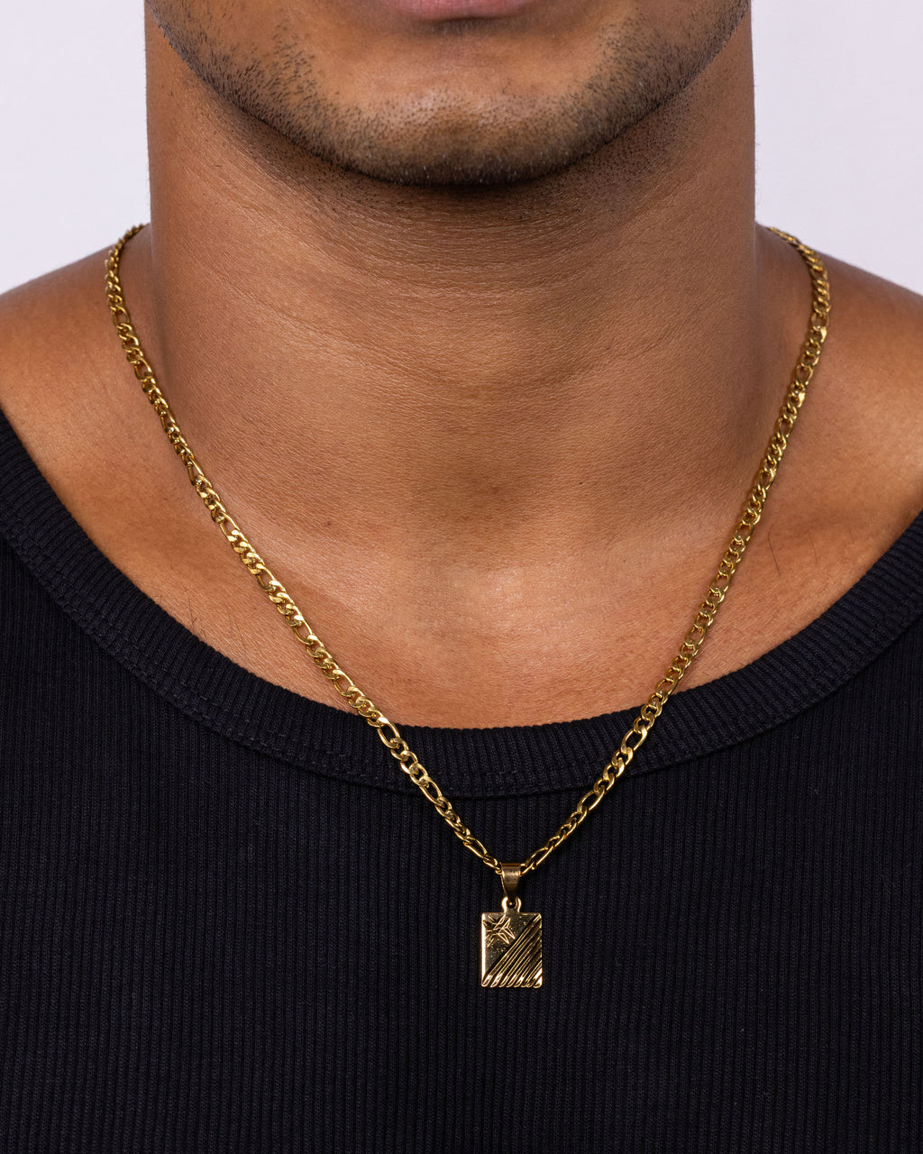 ASTRA — Gold Geometric Pendant Necklace