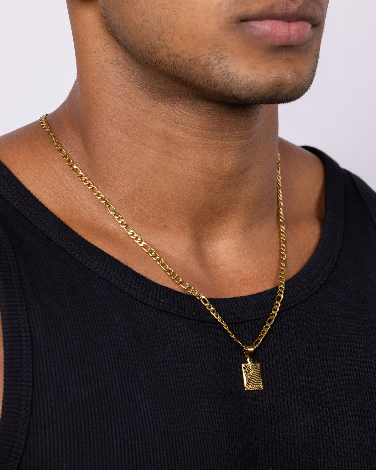 ASTRA — Gold Geometric Pendant Necklace